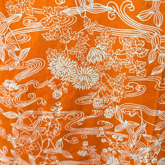 Vintage Mei Jan Of Hawaii Womens Size 10 Orange Aloha Tropical S/S Pocket Dress - Picture 10 of 12